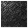 imageArt3d Decorative PVC Drop Ceiling Tile 2ft x 2ft in WhiteGlue up Ceiling Panel 24 x 24in12pcsBlack