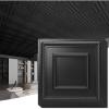 imageArt3d Drop Ceiling Tiles 24x48 Decorative PVC Ceiling Panels Waterproof Rustproof and Durable 12Pack Glue Down Rectangular WhiteSquare Black