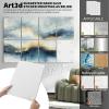 imageArt3d Soundproof Wall Panels 48quotx32quot 8Pack Acoustic Wall Art Panels Sound Absorbing Decorative Wall Panels for Living Room Bedroom Kitchen Studio Polyester UV PrintEthereal Light