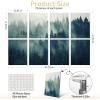 imageArt3d Soundproof Wall Panels 48quotx32quot 8Pack Acoustic Wall Art Panels Sound Absorbing Decorative Wall Panels for Living Room Bedroom Kitchen Studio Polyester UV PrintFoggy Forest