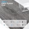 imageArt3d 36Pack 54 Sqft Peel and Stick Floor Tiles Vinyl Plank Flooring Wood Look Adhesive and Waterproof Tile Sticker for Bedroom Living Room Kitchen RV in WhiteEbony