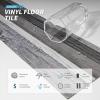 imageArt3d 36Pack 54 Sqft Peel and Stick Floor Tiles Vinyl Plank Flooring Wood Look Adhesive and Waterproof Tile Sticker for Bedroom Living Room Kitchen RV in WhiteGrey