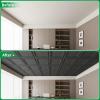 imageArt3d 12 Pack PVC Ceiling Tiles 24x24 Inches Waterproof Drop Ceiling TilesWall Panels for Interior Wall Decor Covers 48 Sqft Matte WhiteMatte Black