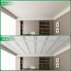imageArt3d 12 Pack PVC Ceiling Tiles 24x24 Inches Waterproof Drop Ceiling TilesWall Panels for Interior Wall Decor Covers 48 Sqft Matte WhiteMatte White