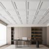 imageArt3d 12 Pack PVC Ceiling Tiles 24x24 Inches Waterproof Drop Ceiling TilesWall Panels for Interior Wall Decor Covers 48 Sqft Matte WhiteMatte White