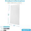 imageArt3d 12 Pack 2ft x 4ft Drop Ceiling Tiles in White Slat Design 3D Wall Panels for Interior Wall Decor 24in x 48in