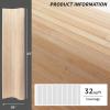 imageArt3d Natural Bamboo Wall Panel for Interior Wall Decor Renewable Pole Wrap Wainscoting Paneling for Wall Ceiling Furniture Cabinet Office 12 x 96 Inch 2Pack  RawCarbonized