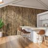 imageArt3d Natural Bamboo Wall Panel for Interior Wall Decor Renewable Pole Wrap Wainscoting Paneling for Wall Ceiling Furniture Cabinet Office 12 x 96 Inch 2Pack  RawDark Burned