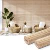 imageArt3d Natural Bamboo Wall Panel for Interior Wall Decor Renewable Pole Wrap Wainscoting Paneling for Wall Ceiling Furniture Cabinet Office 12 x 96 Inch 2Pack  RawCarbonized