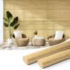 imageArt3d Natural Bamboo Wall Panel for Interior Wall Decor Renewable Pole Wrap Wainscoting Paneling for Wall Ceiling Furniture Cabinet Office 12 x 96 Inch 2Pack  RawNatural