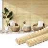 imageArt3d Natural Bamboo Wall Panel for Interior Wall Decor Renewable Pole Wrap Wainscoting Paneling for Wall Ceiling Furniture Cabinet Office 12 x 96 Inch 2Pack  RawRaw