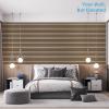 imageArt3d 4Piece 94 x 126 Inch Acoustic Lightweight Slat Wall Panel  Waterproof Wood Textured Wainscoting Panel of 33 SqFt for Bedroom Home Theater Office Accent Wall White ElmBoxwood