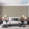 imageArt3d 4Piece 94 x 126 Inch Acoustic Lightweight Slat Wall Panel  Waterproof Wood Textured Wainscoting Panel of 33 SqFt for Bedroom Home Theater Office Accent Wall White ElmWhite Elm