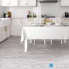 imageArt3d 60 Sqft Peel and Stick Floor Tiles 40Pcs Luxury Vinyl Plank Flooring Wood Look Adhesive and Waterproof Tile Sticker for Bedroom Living Room Kitchen Dust GreyLight Gray