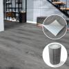 imageArt3d 60 Sqft Peel and Stick Floor Tiles 40Pcs Luxury Vinyl Plank Flooring Wood Look Adhesive and Waterproof Tile Sticker for Bedroom Living Room Kitchen Dust GreyGray