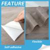 imageArt3d 60 Sqft Peel and Stick Floor Tiles 40Pcs Luxury Vinyl Plank Flooring Wood Look Adhesive and Waterproof Tile Sticker for Bedroom Living Room Kitchen Dust GreyTeak