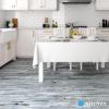 imageArt3d 60 Sqft Peel and Stick Floor Tiles 40Pcs Luxury Vinyl Plank Flooring Wood Look Adhesive and Waterproof Tile Sticker for Bedroom Living Room Kitchen Dust GreyDust Grey