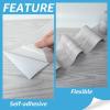 imageArt3d 60 Sqft Peel and Stick Floor Tiles 40Pcs Luxury Vinyl Plank Flooring Wood Look Adhesive and Waterproof Tile Sticker for Bedroom Living Room Kitchen Dust GreyLight Gray