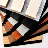imageArt3d 6Pack Acoustic Wood Slat Wall Panels for Interior Decor 3D Fluted Sound Absorbing Wood Paneling for Accent Wall Ceiling Kitchen Living Room Bedroom Office 945 x 79 inch Deep WalnutSamples Pack