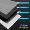 imageArt3d Large Peel and Stick Floor Tile 12Pack 236 x 236in Covers 465 Sqft Waterproof Vinyl Flooring Tiles Self Adhesive for Kitchen Bathroom ampamp Bedroom  Dark MarbleDark Marble