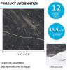imageArt3d Large Peel and Stick Floor Tile 12Pack 236 x 236in Covers 465 Sqft Waterproof Vinyl Flooring Tiles Self Adhesive for Kitchen Bathroom ampamp Bedroom  Dark MarbleDark Marble
