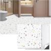 imageArt3d Peel and Stick Floor Tile 30Pack 12 x 12in Covers 30 Sqft Waterproof Vinyl Flooring Tiles Self Adhesive for Kitchen Bathroom ampamp Bedroom  White ampamp Beige Marble 15 Tiles per ColorModern Terrazzo