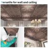 imageArt3d 24Pack Drop Ceiling Tiles 2x2 FT Decorative Easy Install PVC Ceiling Panels for Interior Kitchen Bathroom Basement 24x24 Inch WhiteAntique Copper