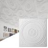 imageArt3d 24Pack Drop Ceiling Tiles 2x2 FT Decorative Easy Install PVC Ceiling Panels for Interior Kitchen Bathroom Basement 24x24 Inch WhiteWhite