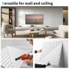 imageArt3d 24Pack Drop Ceiling Tiles 2x2 FT PVC 3D Textured Panels for Interior Wall Decor Living Room Bedroom Office 24x24 Inch WhiteWhite