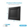 imageArt3d 24Pack Square Drop Ceiling Tile 2ft x 2ft in Black PVC Ceiling Panel 24 x 24in  Compatible with 1516quot Drop Ceil Grid SystemBlack
