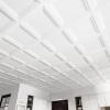 imageArt3d 24Pack Square Drop Ceiling Tile 2ft x 2ft in Black PVC Ceiling Panel 24 x 24in  Compatible with 1516quot Drop Ceil Grid SystemWhite