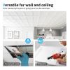 imageArt3d 24Pack Square Drop Ceiling Tile 2ft x 2ft in Black PVC Ceiling Panel 24 x 24in  Compatible with 1516quot Drop Ceil Grid SystemWhite