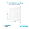 imageArt3d 24Pack Square Drop Ceiling Tile 2ft x 2ft in Black PVC Ceiling Panel 24 x 24in  Compatible with 1516quot Drop Ceil Grid SystemWhite