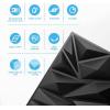 imageArt3d 50Pack 3D Wall Panels for Interior Wall Decor Modern Diamond Textured Accent Wall Paneling for Gaming Living Room TV Wall Background 12 x 12 inch WhiteBlack