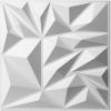 imageArt3d 50Pack 3D Wall Panels for Interior Wall Decor Modern Diamond Textured Accent Wall Paneling for Gaming Living Room TV Wall Background 12 x 12 inch WhiteWhite