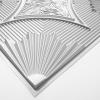 imageArt3d Drop Ceiling Tiles 24x24 in White 24Pack 96 Sqft 3D Wainscoting Panels Glue Up 2x2Argent Silver