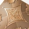 imageArt3d Drop Ceiling Tiles 24x24 in White 24Pack 96 Sqft 3D Wainscoting Panels Glue Up 2x2Bronze