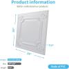 imageArt3d Drop Ceiling Tiles 24x24 in White 24Pack 96 Sqft Wainscoting Panels Glue Up 2x2White