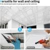 imageArt3d Drop Ceiling Tiles 24x24 in White 24Pack 96 Sqft Wainscoting Panels Glue Up 2x2White