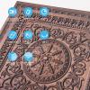 imageArt3d Drop Ceiling Tiles Glue up Ceiling Tiles 2x2 Plastic Sheet in White 24Pack 96 SqftAntique Copper