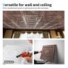 imageArt3d Drop Ceiling Tiles Glue up Ceiling Tiles 2x2 Plastic Sheet in White 24Pack 96 SqftAntique Copper