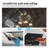 imageArt3d Drop Ceiling Tiles Glue up Ceiling Tiles 2x2 Plastic Sheet in White 24Pack 96 SqftBlack
