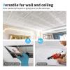 imageArt3d Drop Ceiling Tiles Glue up Ceiling Tiles 2x2 Plastic Sheet in White 24Pack 96 SqftWhite