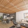 imageArt3d PVC Ceiling Tiles 2x2 Plastic Sheet in Black 24PackBronze