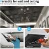 imageArt3d PVC Ceiling Tiles 2x2 Plastic Sheet in Black 24PackSquare Black