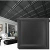 imageArt3d 24Pack Drop Relief Ceiling Tiles for Home Office ampamp Commercial Space 24 x 24in PVC Waterproof 3D Wall Panels Cover 96 Sq Ft Black