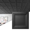 imageArt3d 24Pack Square Drop Ceiling Tile 2ft x 2ft in Black PVC Ceiling Panel 24 x 24in  Compatible with 1516quot Drop Ceil Grid SystemBlack