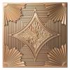 imageArt3d Drop Ceiling Tiles 24x24 in White 24Pack 96 Sqft 3D Wainscoting Panels Glue Up 2x2Bronze