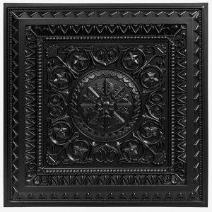 imageArt3d Drop Ceiling Tiles Glue up Ceiling Tiles 2x2 Plastic Sheet in White 24Pack 96 SqftBlack