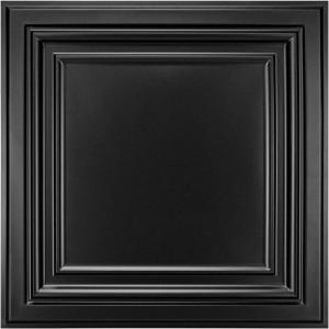imageArt3d PVC Ceiling Tiles 2x2 Plastic Sheet in Black 24PackBlack